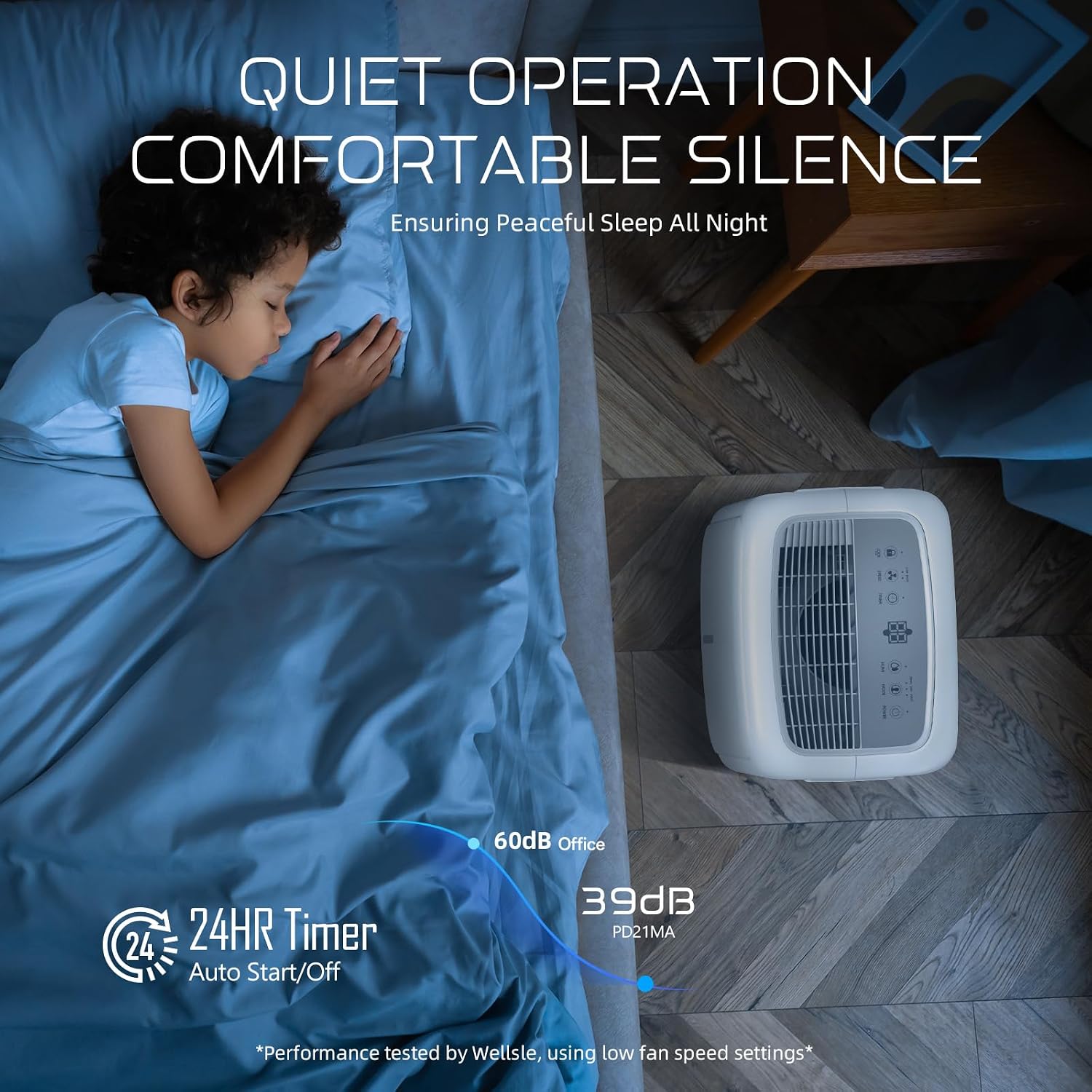 Energy Star Certified 52 Pint Dehumidifier for Home and Basement, Portable Dehumidifier with Drain Hose and 1.59 Gal Water Tank, Quiet Dehumidifiers for Bedroom, Living Room, Garage.