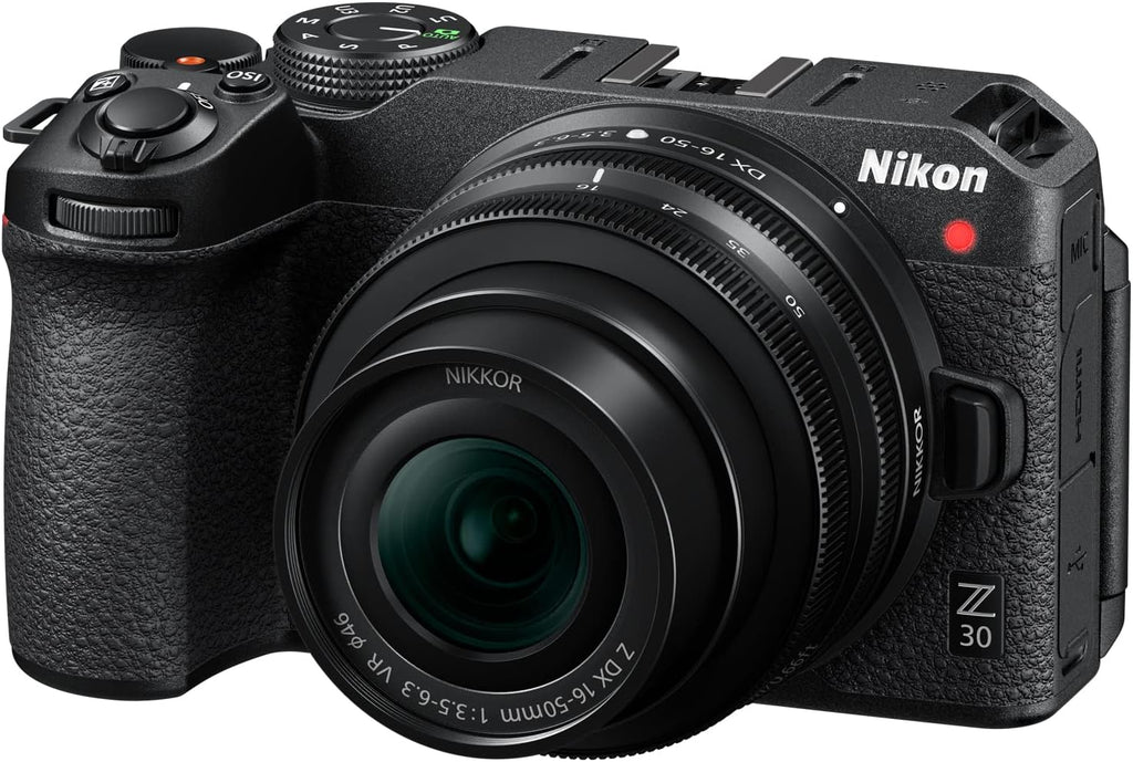 Nikon Z30 Mirrorless Camera Body 4K UHD DX-Format with NIKKOR Z DX 16-50mm F3.5-6.3 VR Lens Bundle 1749 w/Deco Gear Photography Backpack + LED + Filter Kit + Tripod + 64GB + Software & Accessories