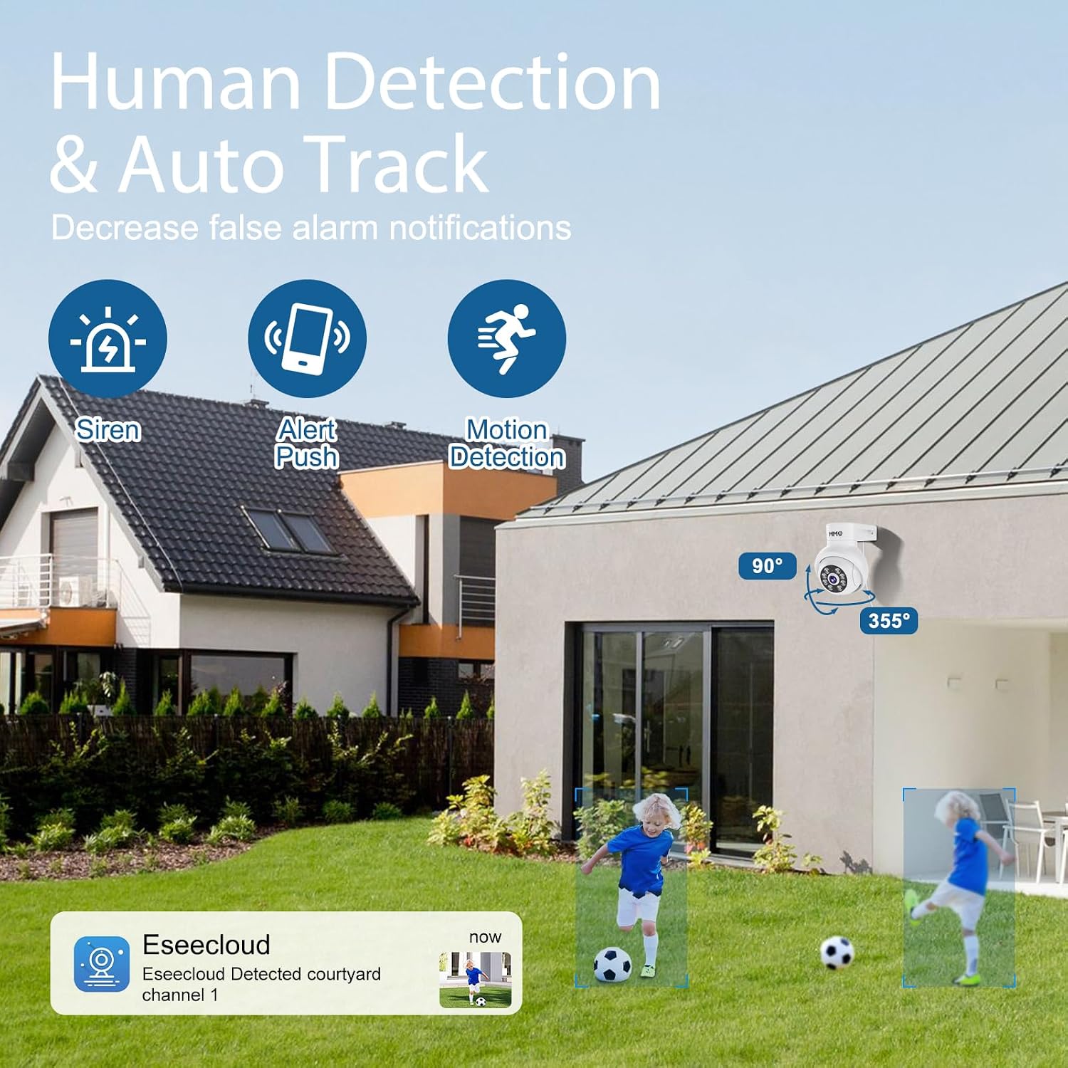 【Wireless Pro, 3K &10CH】5MP Security Cameras Wireless Outdoor with 10.1' LCD Monitor, 4PCS WiFi PTZ Security Cameras with 4K NVR for Home Surveillance,1TB HDD, Auto Track, 2-Way Audio,Motion Alert,5G