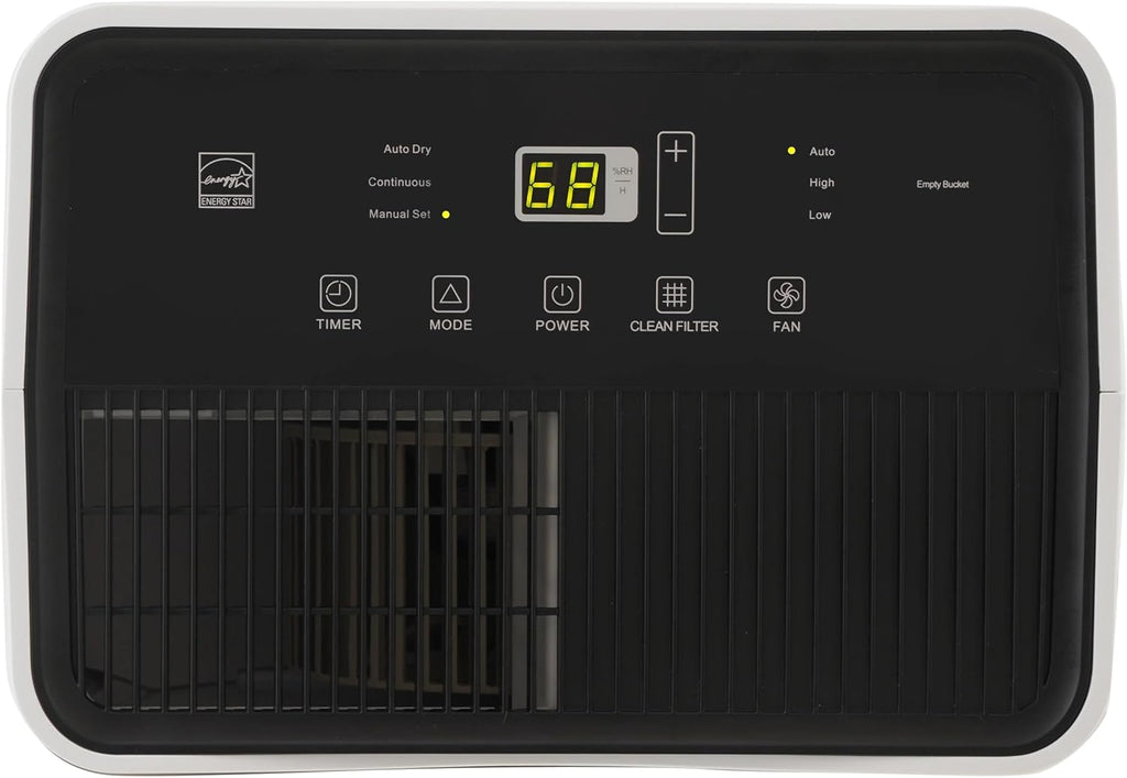 Hisense 35 Pint 3,000 sq. ft. Portable Dehumidifier, Low Noise Airflow System, 3-Speed, Removable Washable Filter, Easy-carry handle - HD3524