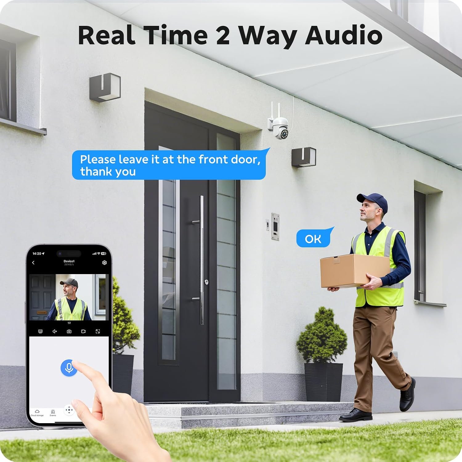 Wireless Security Camera System, CAMCAMP 24/7 Recording Security Cameras Wireless Outdoor 16CH NVR PTZ View 2.4G& 5G WiFi Auto Human Tracking Smart Color Night Vision for Home CCTV Surveillance Kit(8)