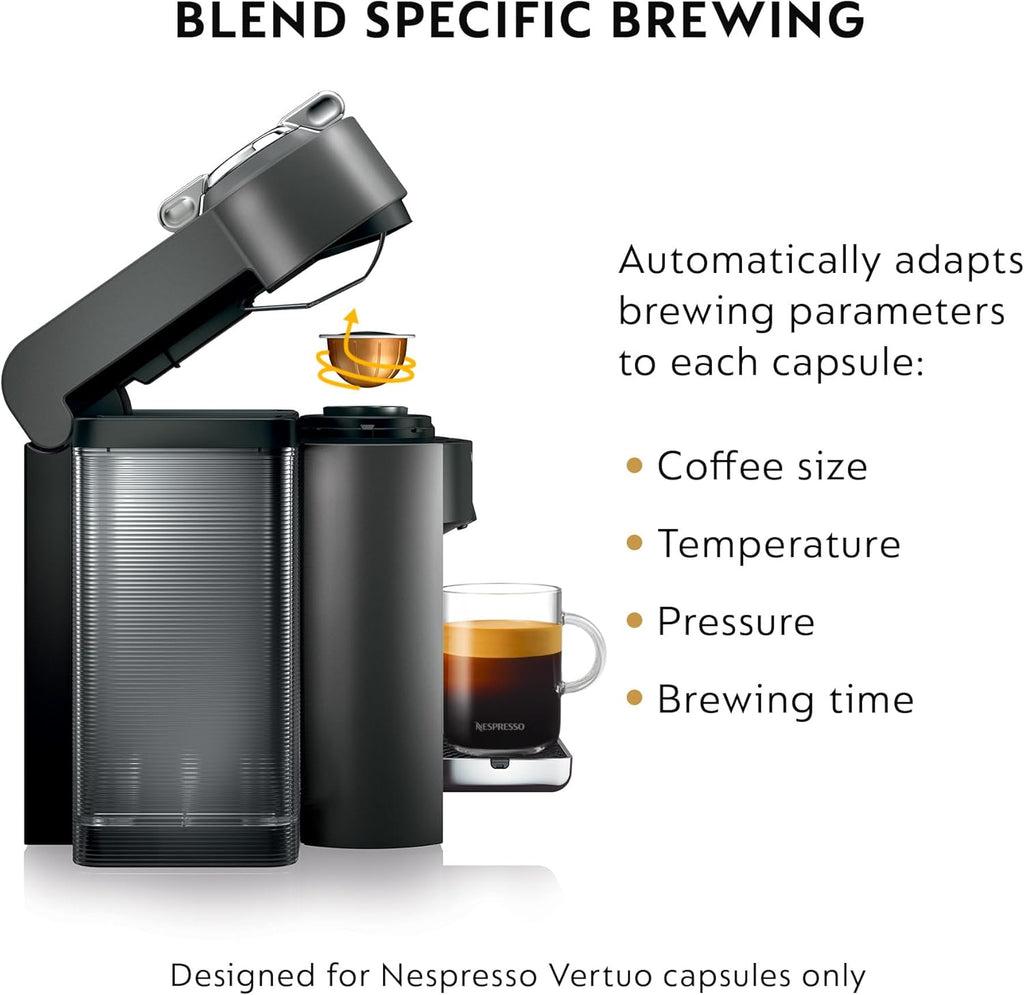 Nespresso Vertuo Coffee and Espresso Maker by De'Longhi, Titan