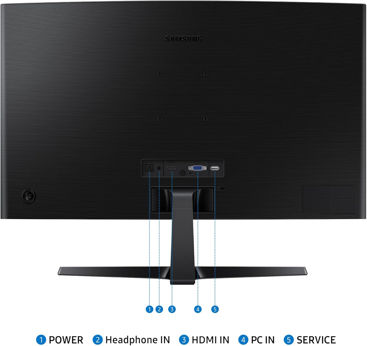 Samsung 27' Essential S3 (S36GD) Series FHD 1800R Curved Computer Monitor, 100Hz, Game Mode, Advanced Eye Comfort, HDMI and D-sub Ports, LS27D366GANXZA, 2024