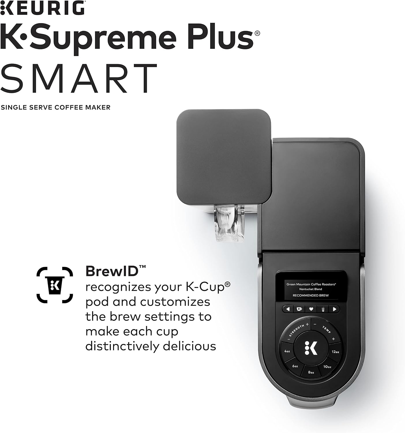Keurig K-Supreme Plus SMART Single Serve Coffee Maker with Dunkin' Original Blend Medium Roast, 60 K-Cup Pods