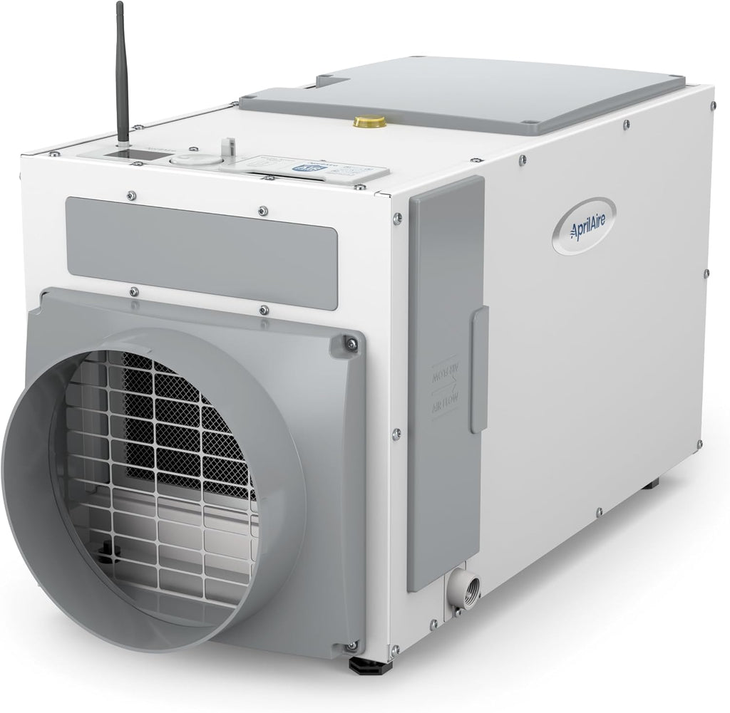 AprilAire E080W Wi-Fi Dehumidifier – 80 PPD for Crawl Spaces, Basements, Whole Houses up to 4,400 Sq. Ft., Part of the AprilAire Healthy Air System