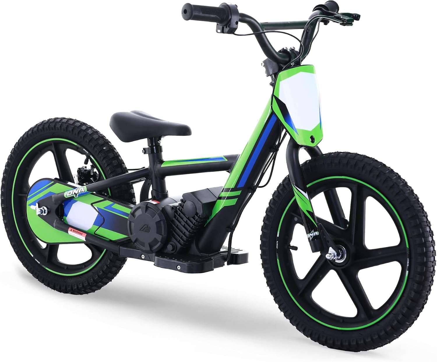 KOZRUNS Electric Dirt Bike for Kids 5-10, 340W Racing Experience Lightweight Motorcycle Up to 12MPH & 3 Speed Settings, 24V Detachable Battery, Safe Disc Brakes, 16 Inch Knobby Tires