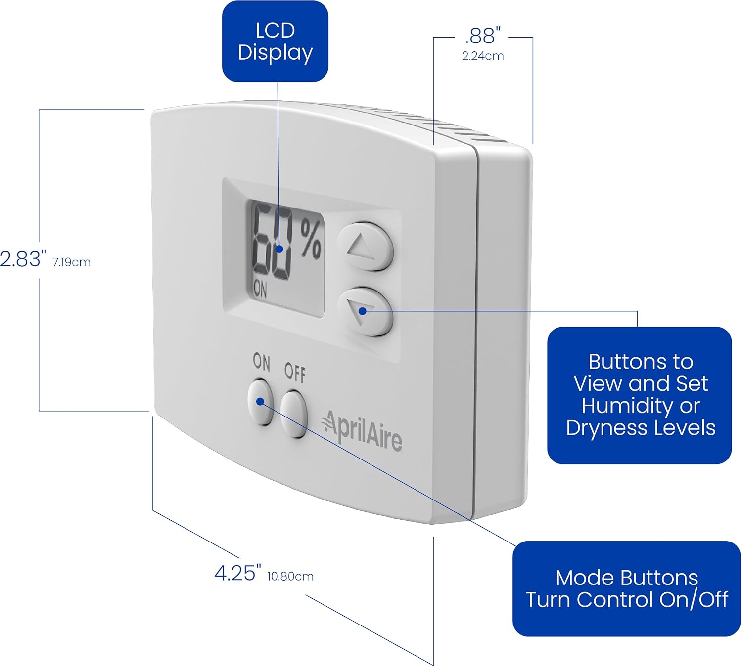 AprilAire 76 Digital Wall Mount Dehumidifier Control