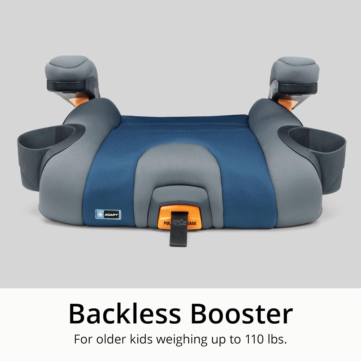 Chicco KidFit Adapt Plus 2-in-1 Belt-Positioning Booster Car Seat, Backless and High Back Booster Seat, for Children Aged 4 Years and up and 40-100 lbs., Ember/Black