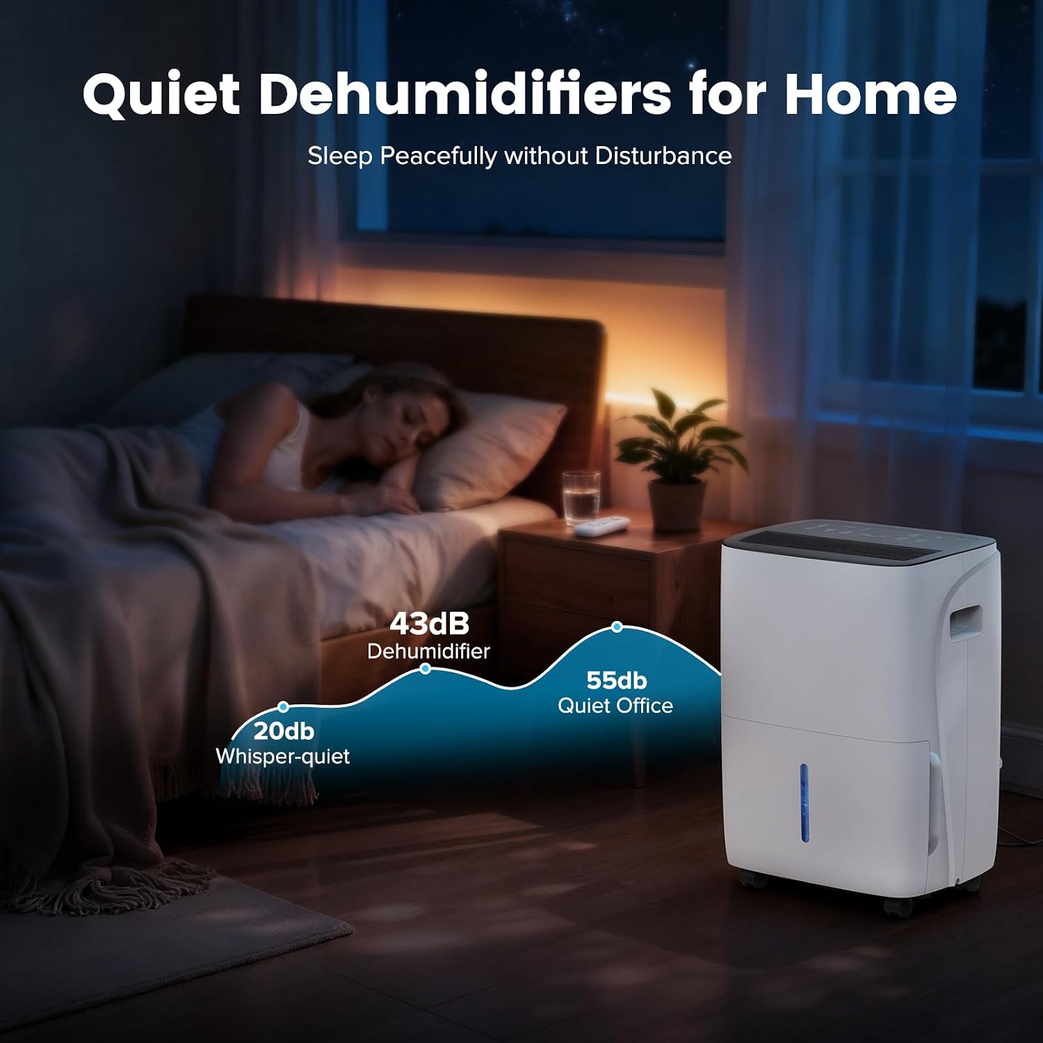 120 Pint Dehumidifier for Basement and Home, Covers up to 5,000 Sq. Ft Rooms, High-Efficiency Compressor Dehumidifier with Drain Hose and 1.05 Gallons Water Tank, Auto Shut-Off, 24HR Timer