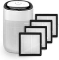 Tenergy Sorbi Dehumidifier w/Air Purifying Function and 3-Pack Replacement H13 Medical Grade Hepa Filter, Ultra-Quiet, Adjustable Air Speeds, and Touch Control