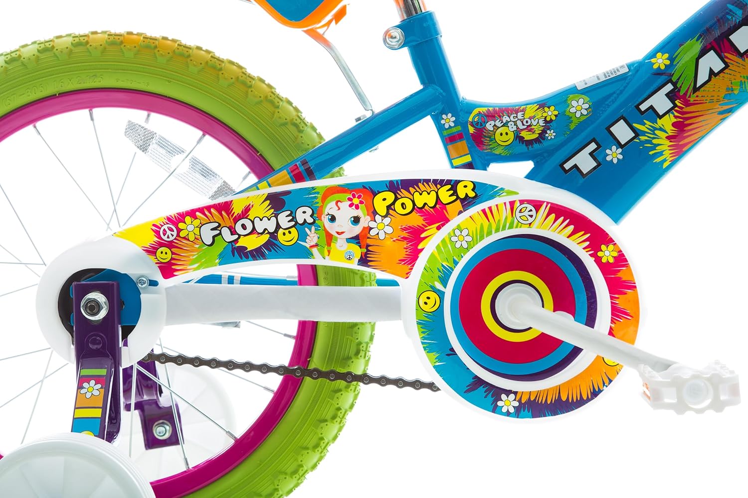Titan Girls BMX Bike for Kids Ages 4-7, 16-Inch Wheels, 9-Inch Frame, Training Wheels, Toy Seat, Doll Basket, Streamers, First Bike, Princess Bicycle, Gift for Girls | for Kids, Training Wheels, Toy Seat, Doll Basket, Streamers, First Bike