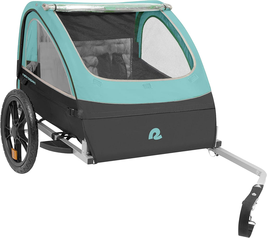 Retrospec Rover Kids Bicycle Trailer Single and Double Passenger Children's Foldable