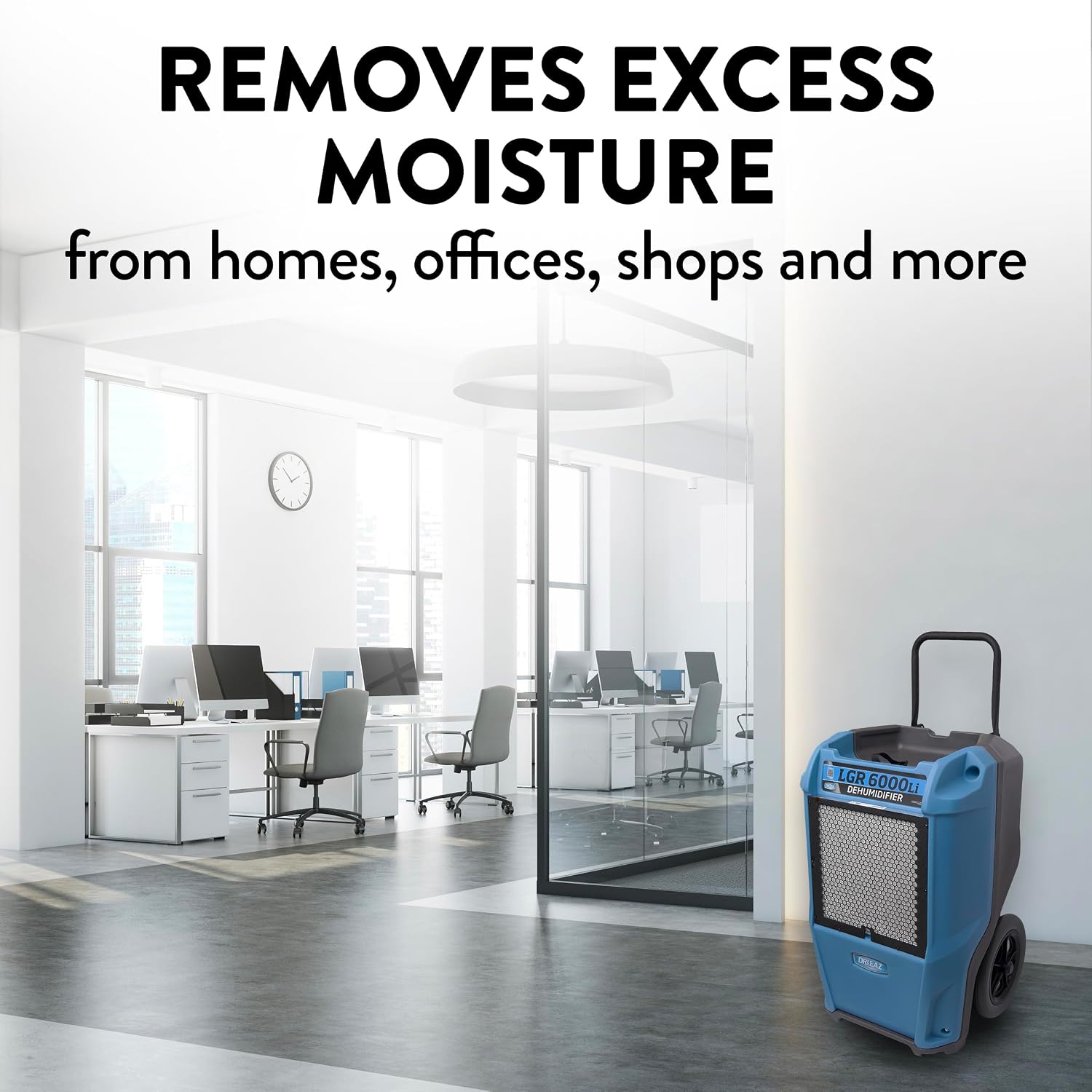 Dri-Eaz LGR 6000Li Commercial Dehumidifier with Pump, Portable Industrial Dehumidifier (F600)