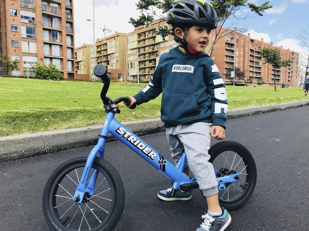 Strider 14x Classic, Balance Bike for Kids 3 to 6 Years - Includes Custom Grips, Padded Seat, Performance Footrest & All-Purpose Tires - Easy Assembly & Adjustments