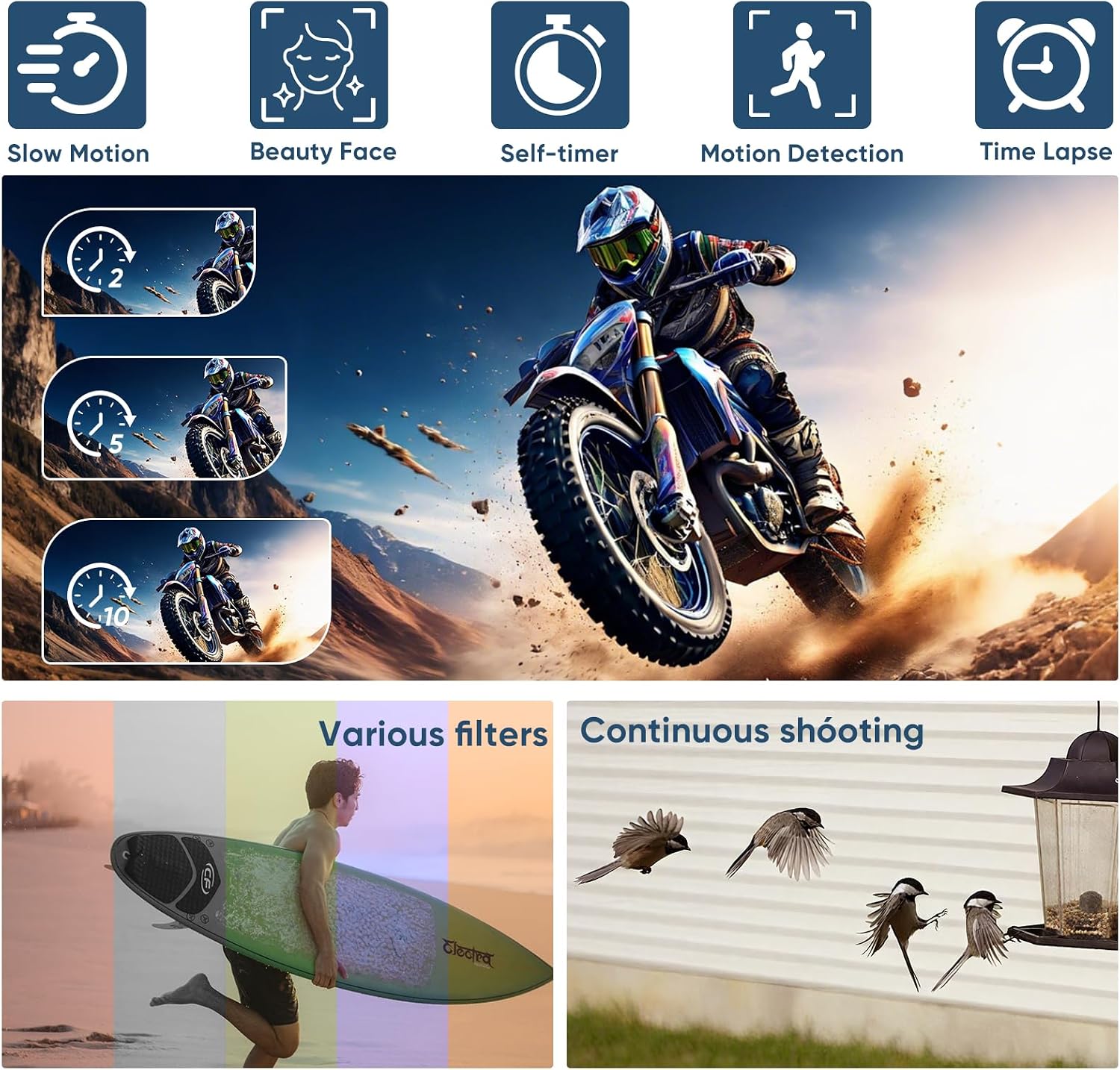 ORDRO 5K Digital Camera for Content Creators and Vloggers, 64MP Vlogging Camera for YouTube, WiFi Cameras for Photography with Flip Touchscreen, Auto-Focus, Wide Angle for Photography, with Stand