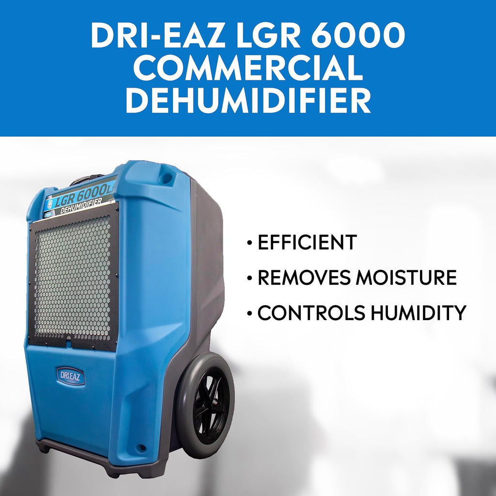 Dri-Eaz LGR 6000Li Commercial Dehumidifier with Pump, Portable Industrial Dehumidifier (F600)