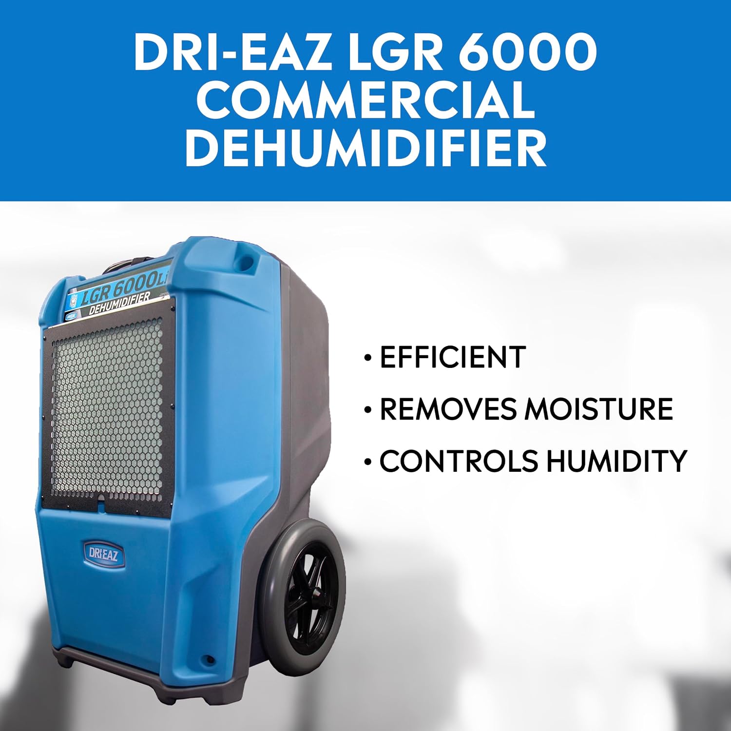 Dri-Eaz LGR 6000Li Commercial Dehumidifier with Pump, Portable Industrial Dehumidifier (F600)