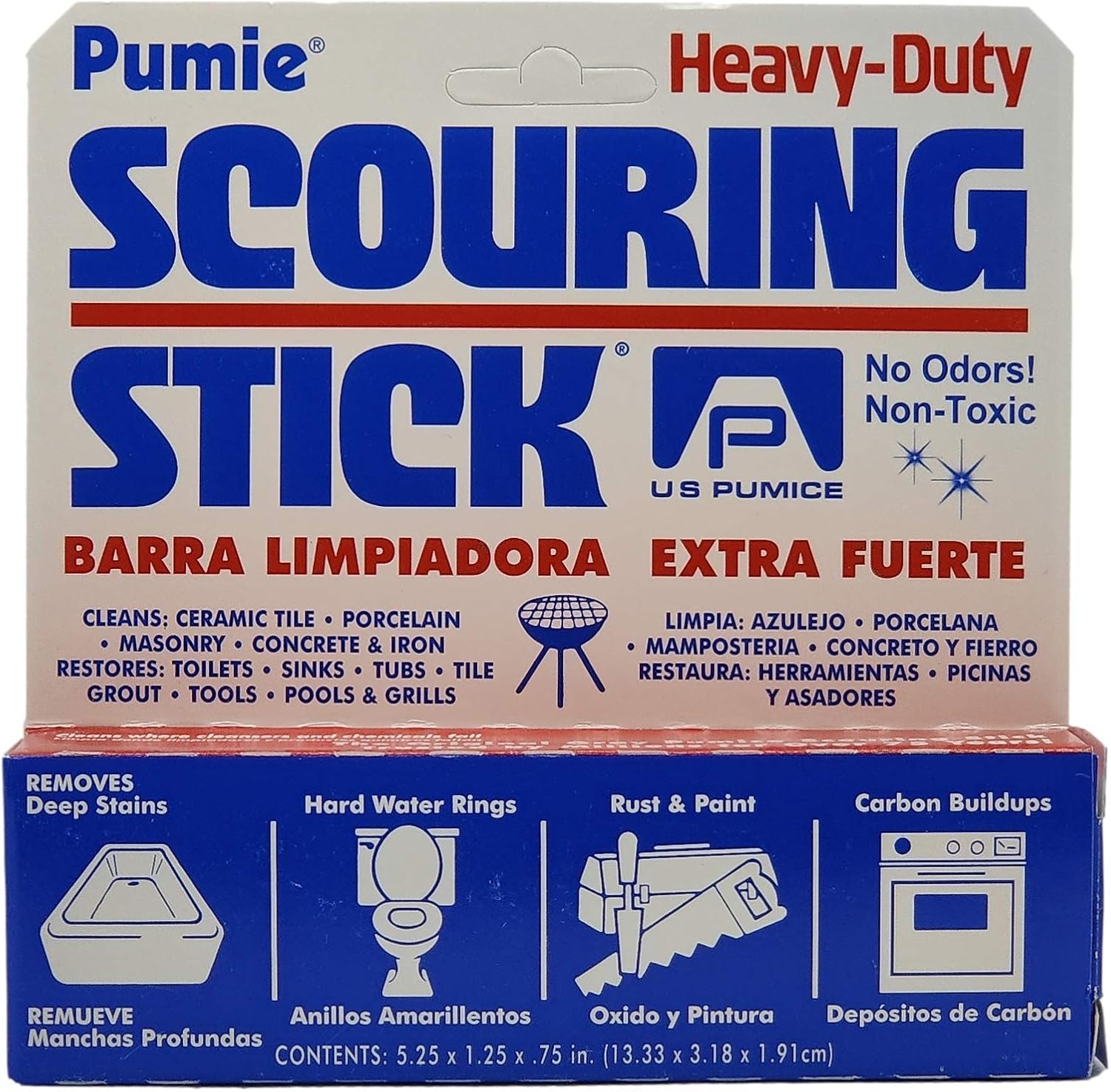 PUMIE Pumice Scouring Stick for Cleaning Toilet Rings Stain & Hard Water Rings, Extra Strong Heavy Duty Pumice Stone for Toilet Cleaning, Rust, Grills, Tough Bathroom, Ovens, Pools & Tubs - Pack of 60