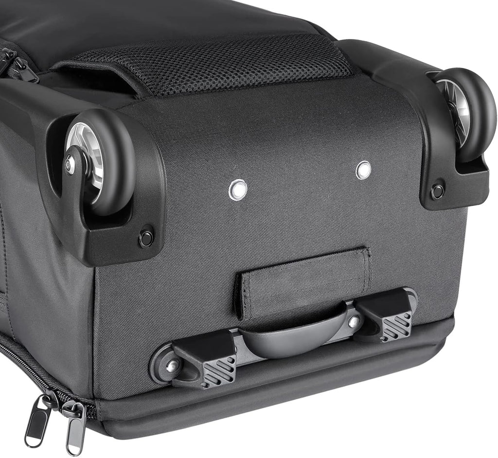 Neewer Convertible Rolling Camera Backpack for SLR/DSLR Cameras and Accessories (NW3300) –Black