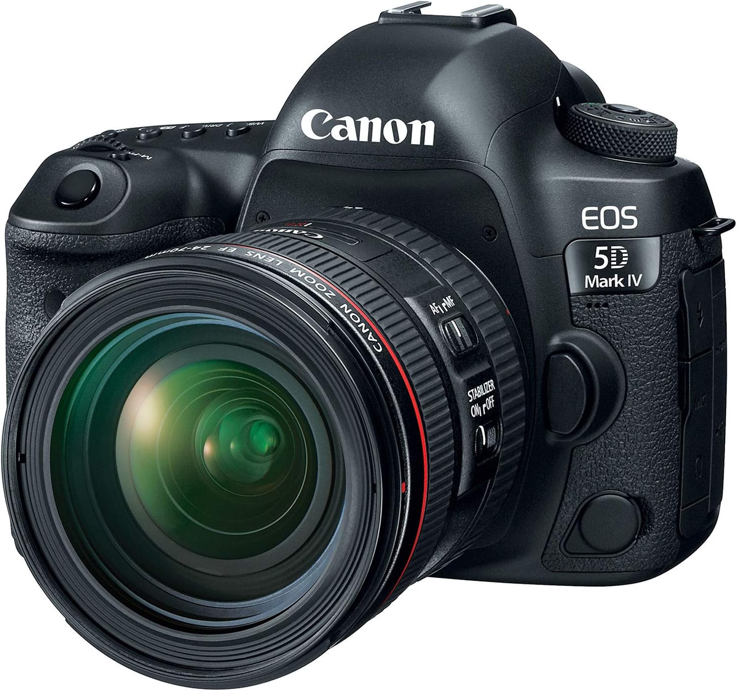 Canon EOS 5D Mark IV Full Frame Digital SLR Camera with EF 24-70mm f/4L is USM Lens Kit Black