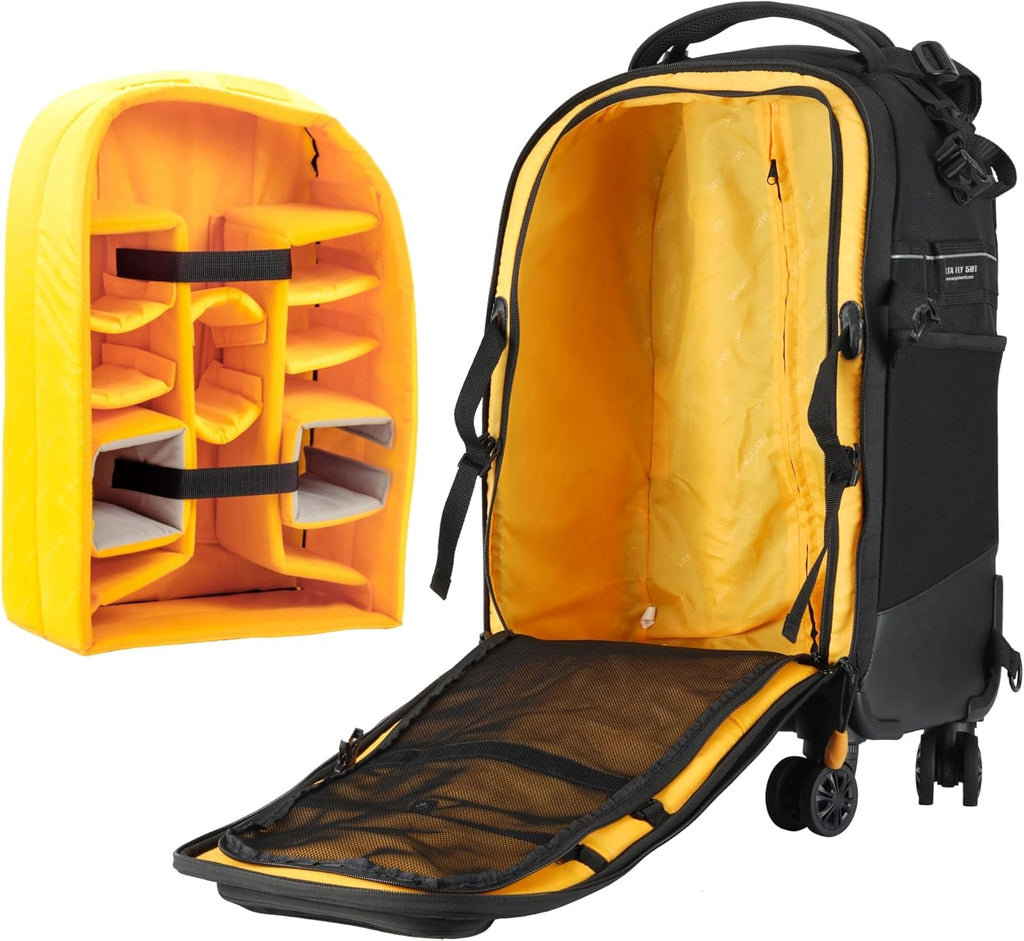 VANGUARD ALTA Fly 58T DSLR Camera Backpack, 8 Wheel Spinner/Trolley