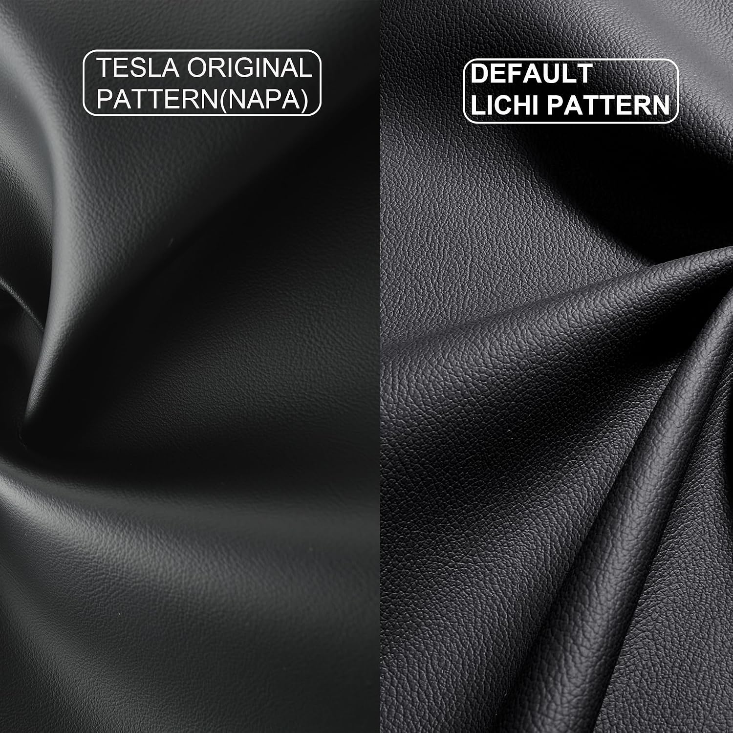 Custom Fit for Tesla Model Y 7 Seater Version the First and Second Row Car Seat Cover Original Synthetic Napa Leather Protector for 2020 2021 2022 2023 2024 (7 Seat 2 Rows Napa Brown)