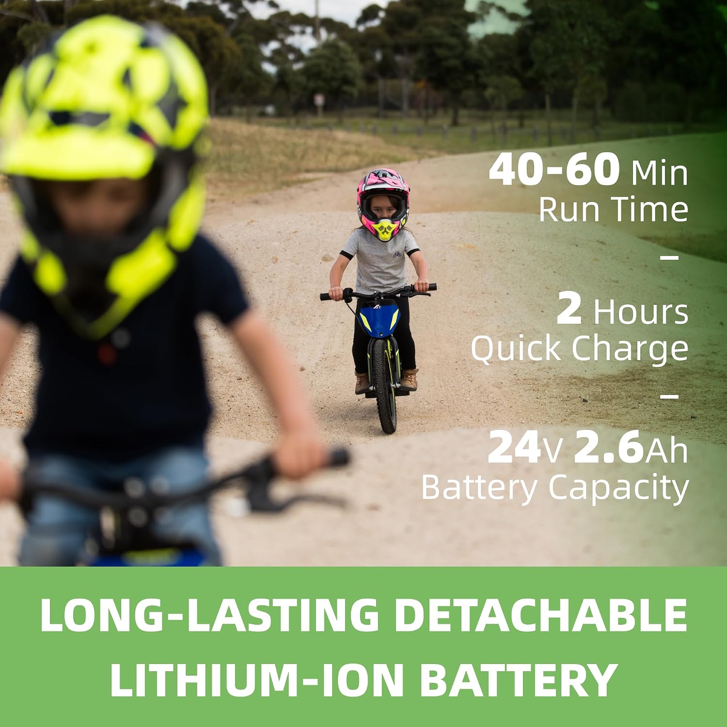 AIII Lightweight Electric Dirt Bike for Kids, 170/340W Electric Motorcycle Up to 10/12MPH, 24V Detachable Battery, Hand-Operated Dual Brakes Electric Balance Bike for Ages 3-6/5-12