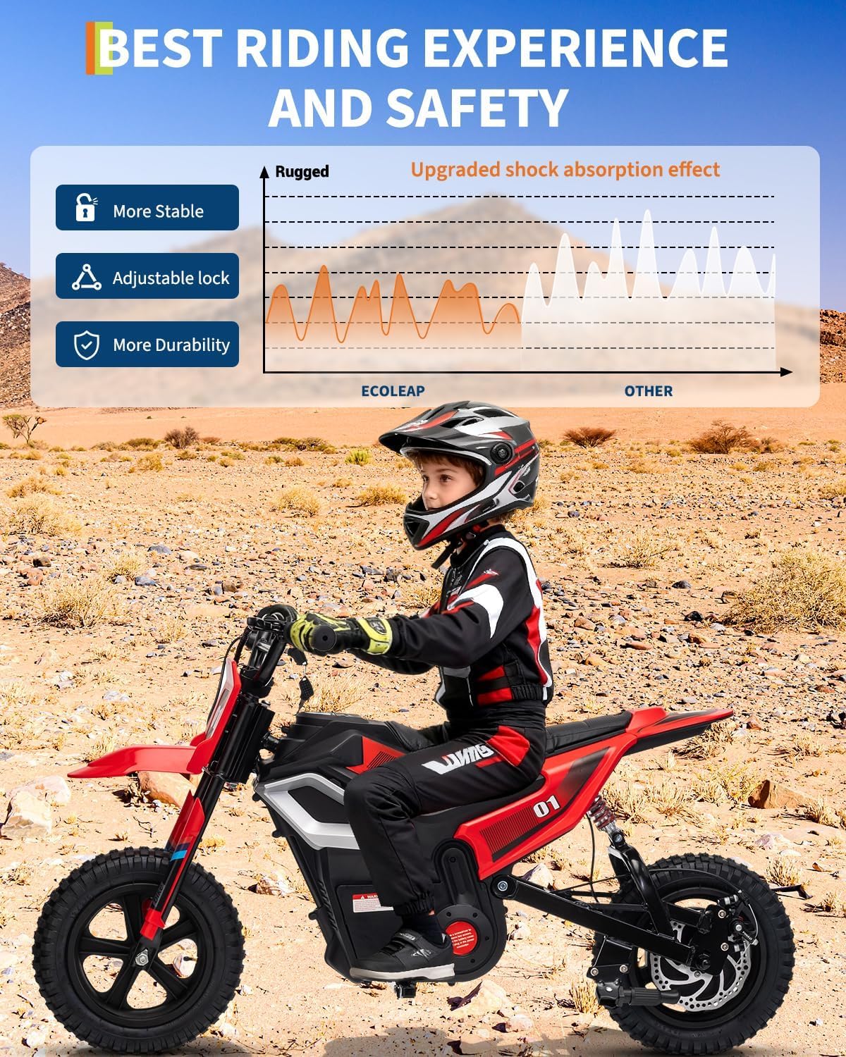 GarveeLife Electric Dirt Bike for Teens, 12' Fat Tire 350W Electric Motorcycle with 24V Battery, 14MPH Top Speed, 130 LBS Max Load, Mini Dirtbike for Kids, Mountain Off-Road Bike Fit Age 10+