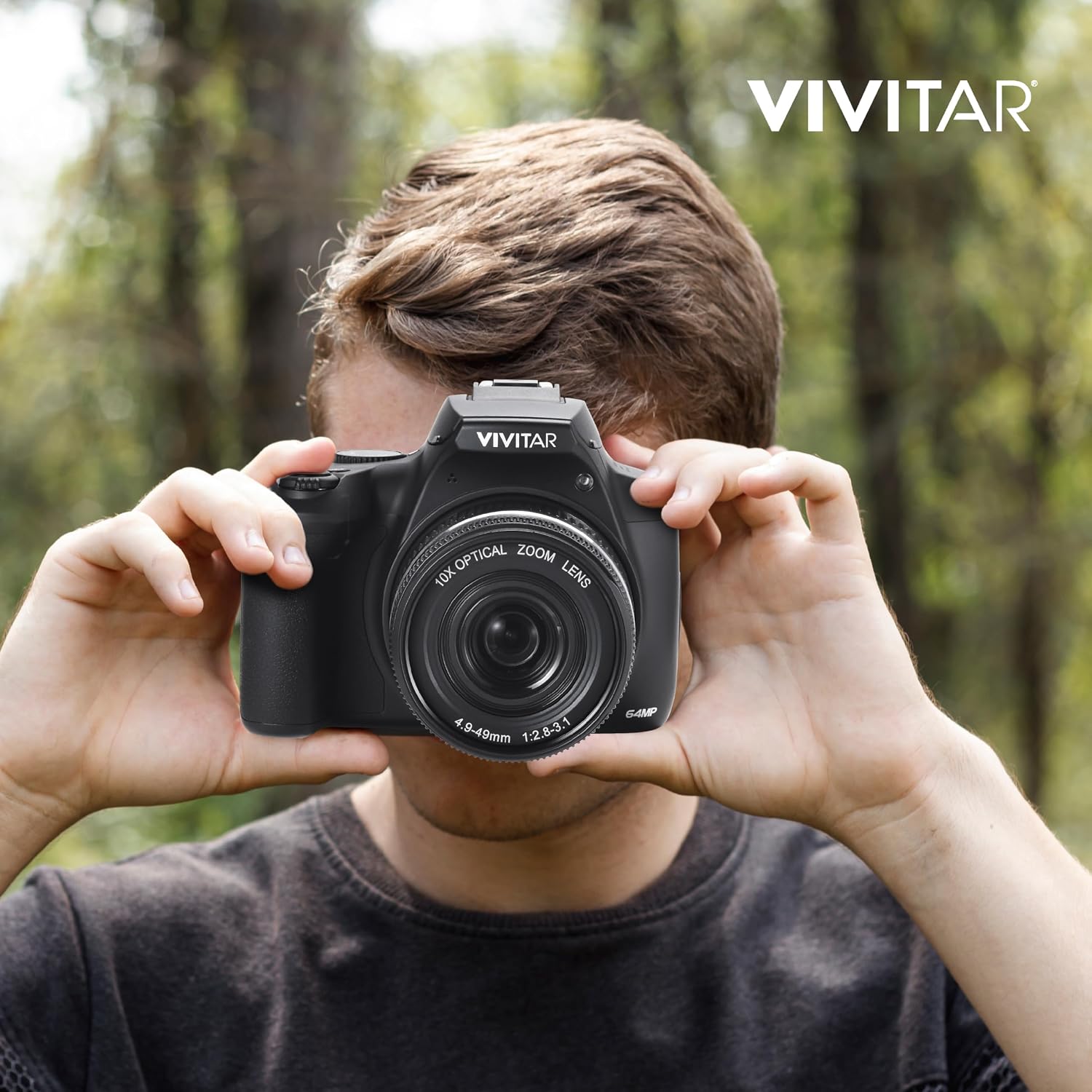 4K Digital Camera with 64 MP, 10x Optical Zoom, 3.0' LCD Display, LED Flash, Auto Focus, Macro Mode, 4K Video Recording, Memory Included, Photography and Vlog Camera