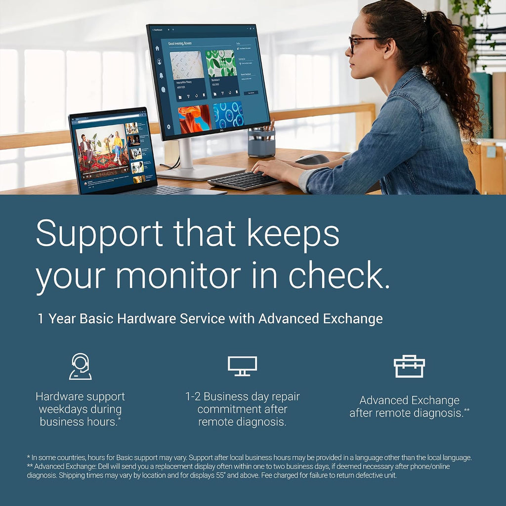Dell 27 Plus 4K USB-C Monitor - S2725QC - 27-inch 4K (3840 x 2160) 120Hz 16:9 Display, AMD FreeSync Premium, sRGB 99%, Integrated Speakers, 1500:1 Contrast Ratio, Comfortview - Ash White