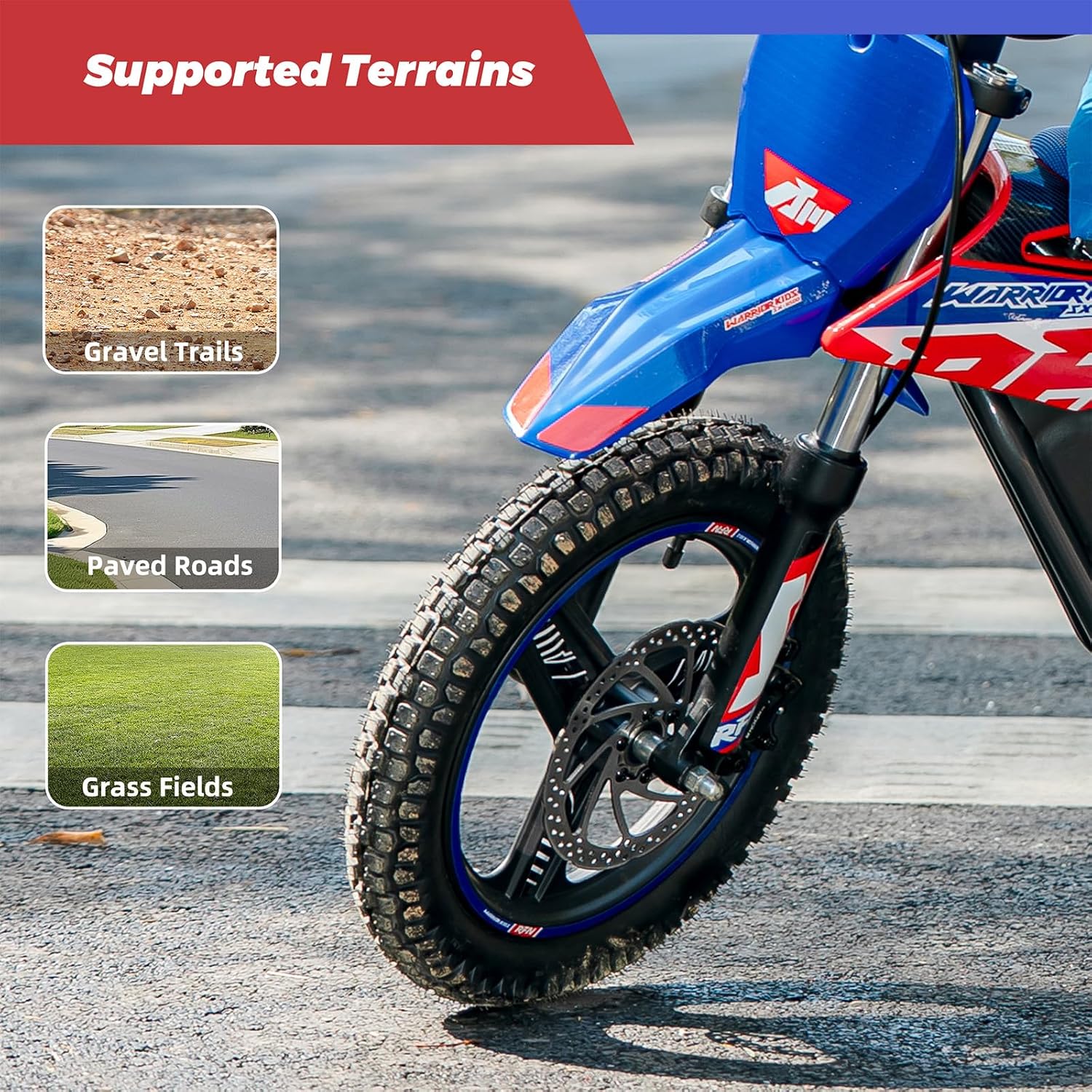 RFN E150 24V Kids Electric Dirt Bike, Electric Motorcycle with 200W Motor | 8 mph Max Speed,15-Mile Range & 2 Speed Modes for Ages 3-6