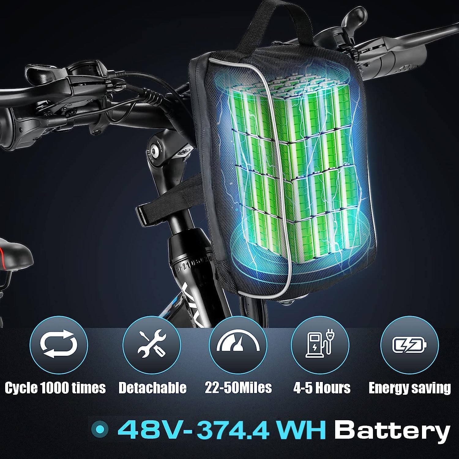 Vivi Electric Bike for Adults, 749W Peak Folding Electric Mountain Bike 26'' Commuter Ebike 20MPH Foldable Ebike Adult Electric Bicycles with Battery, Dual Shock Absorber, SGS Certified to UL2849