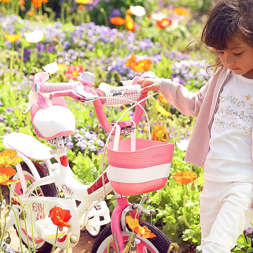 Royalbaby Princess Girls Kids Bike 12 14 16 18 20 Inch Children Bicycle with Basket for Age 3-12 Years