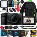 Nikon Z30 Mirrorless Camera Body 4K UHD DX-Format with NIKKOR Z DX 16-50mm F3.5-6.3 VR Lens Bundle 1749 w/Deco Gear Photography Backpack + LED + Filter Kit + Tripod + 64GB + Software & Accessories