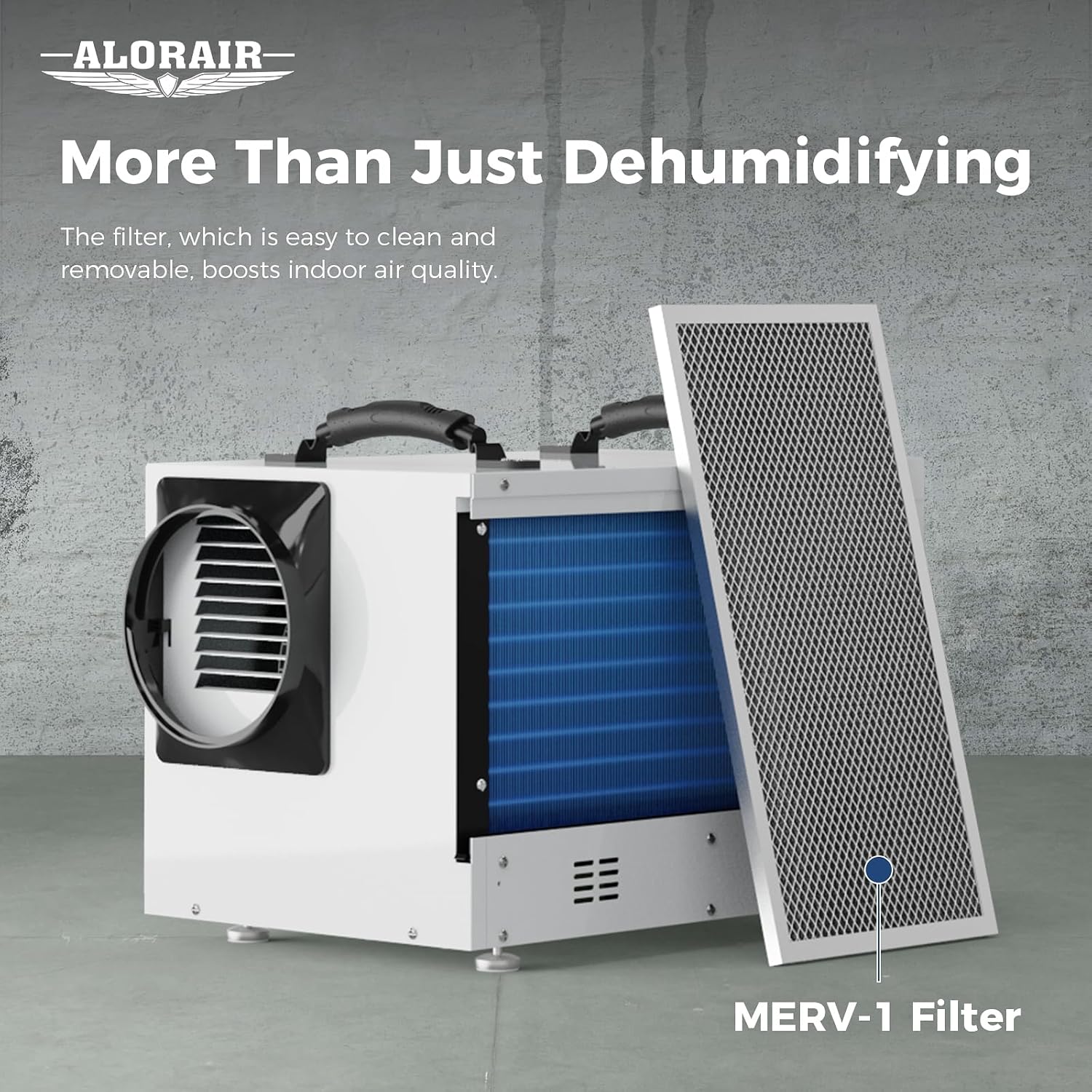 ALORAIR 120 PPD Wi-Fi Dehumidifier for Crawl Space, Basement, and Commercial Use, 2026 Energy Star APP Control, Auto-Defrost Crawlspace Dehumidifiers