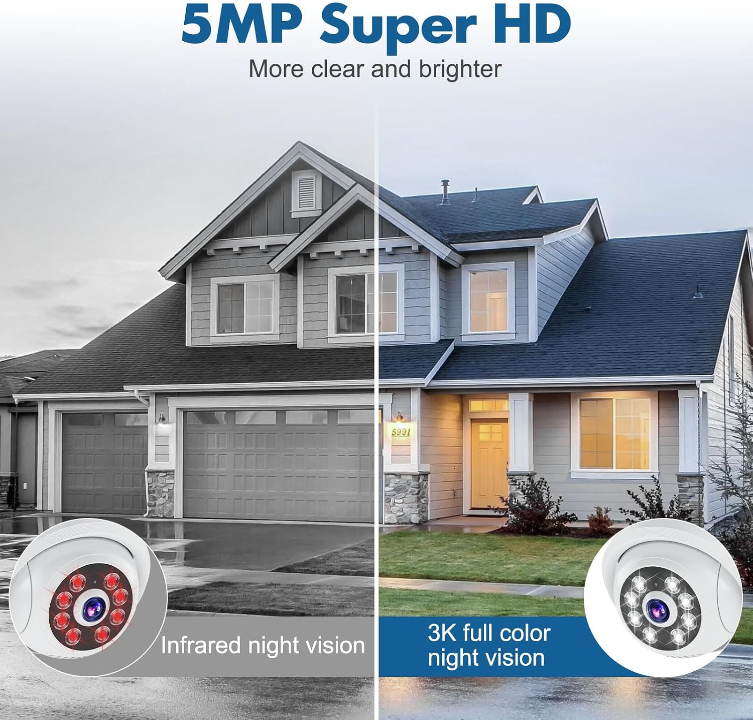 【Wireless Pro, 3K &10CH】5MP Security Cameras Wireless Outdoor with 10.1' LCD Monitor, 4PCS WiFi PTZ Security Cameras with 4K NVR for Home Surveillance,1TB HDD, Auto Track, 2-Way Audio,Motion Alert,5G