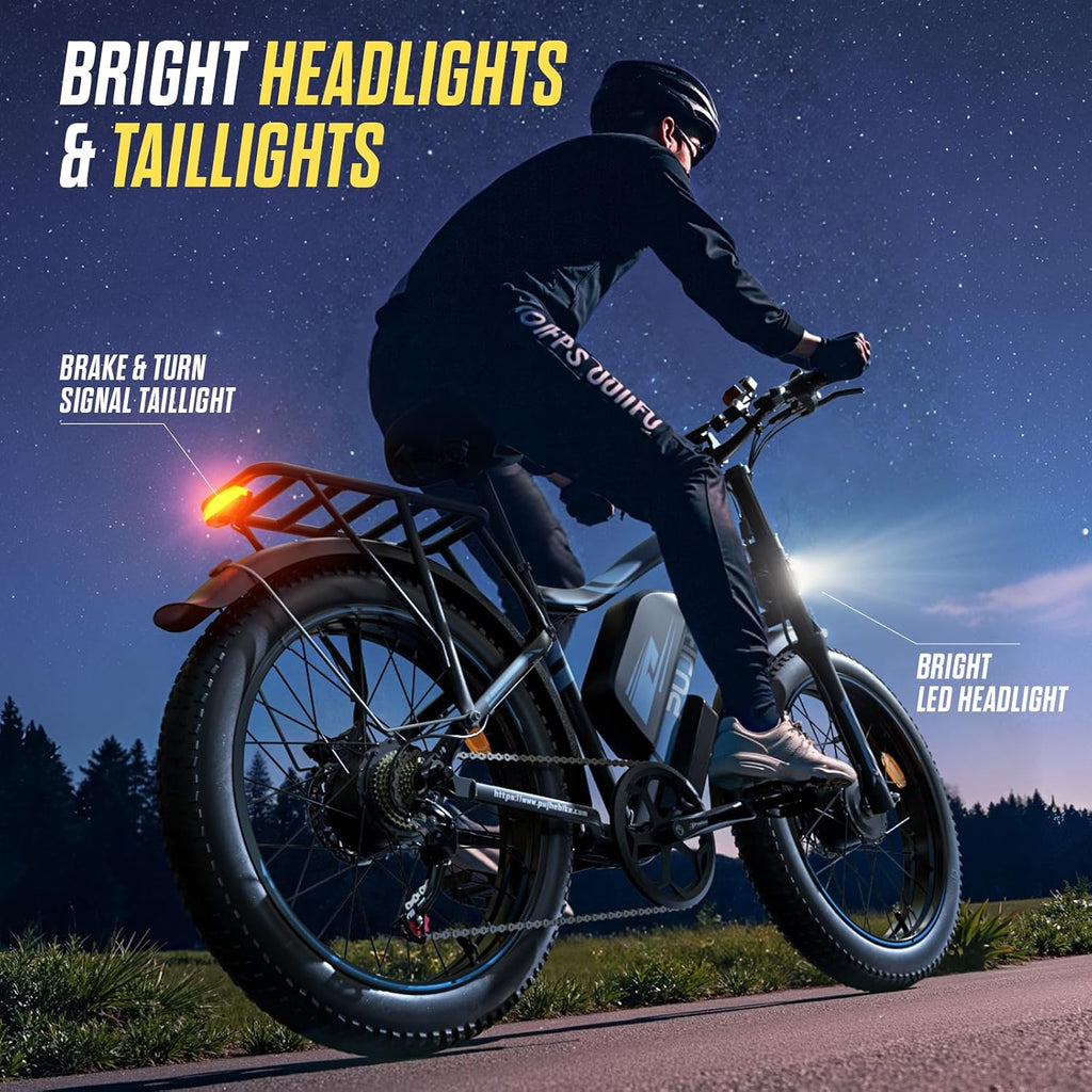6000W Dual Motor Electric Bike, Ebikes for Adults Max 38-50MPH Up to 100 Miles Range, 60V 20Ah Removable Battery with 24/26' Fat Tire Electric Bicycles for Men Women, E-Bike for All Terrain PU2