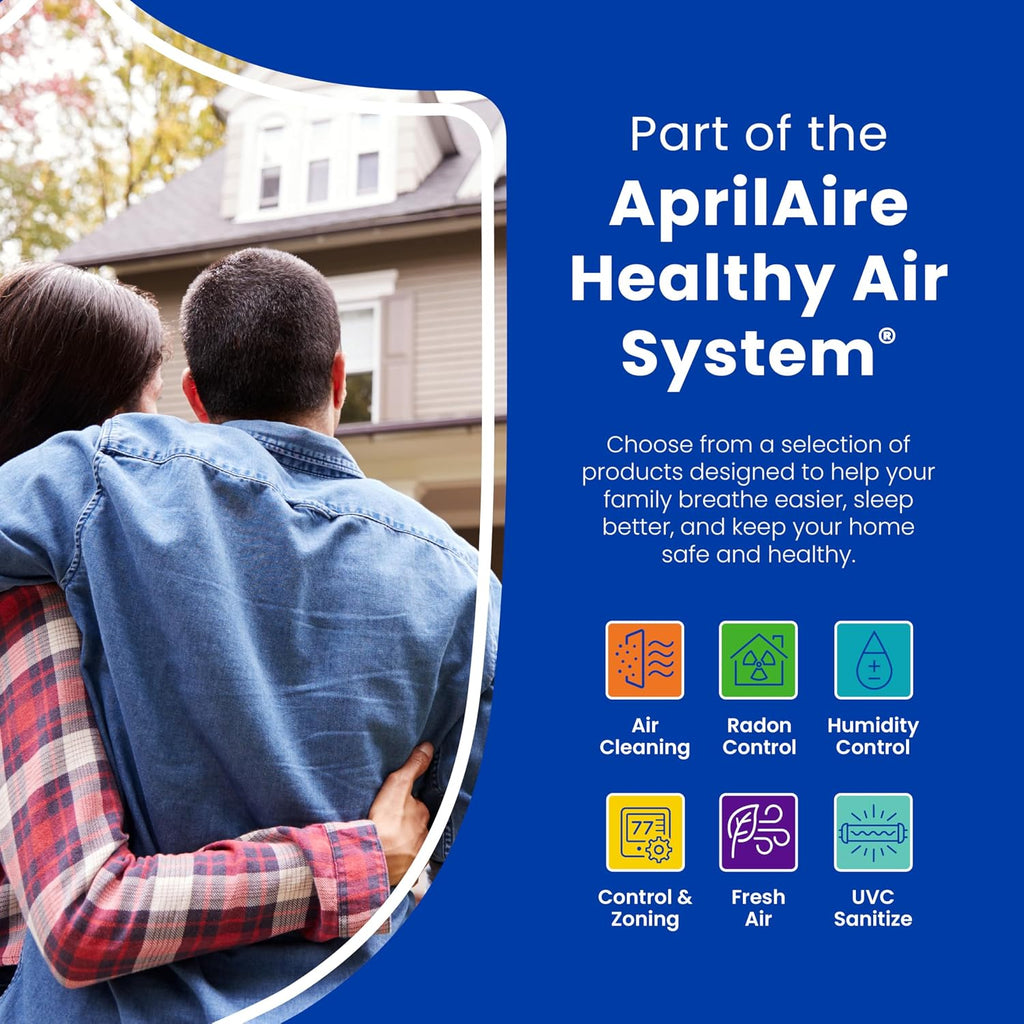 AprilAire E100W Smart Wi-Fi Whole-House Dehumidifier 100-Pint ENERGY STAR Commercial Dehumidifier for Basement, Crawl Space & Home up to 4,400 Sq.Ft. with Pump, Drain Hose, Hanging Kit, MERV 11 Filter
