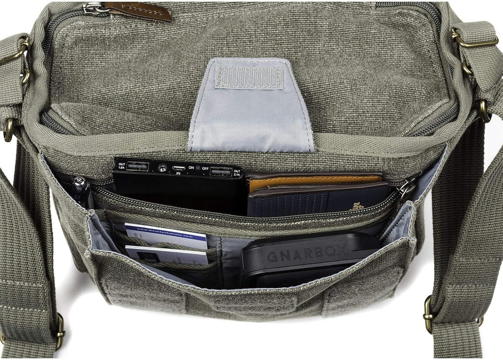 Think Tank Retrospective 5 V2.0 Canvas Shoulder Bag for Mirrorless or Standard DSLR Cameras and Photo Accessories - Pinestone - Small