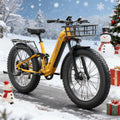 PUCKIPUPPY Electric Bike for Adults 960W, 48V 20AH Battery Electric Bicycles, 26' x 4' Fat Tire Full Suspension Step-Thru Ebike, 28MPH Electric Mountain Bike, 7 Speed, 80Miles Range-BoxerST