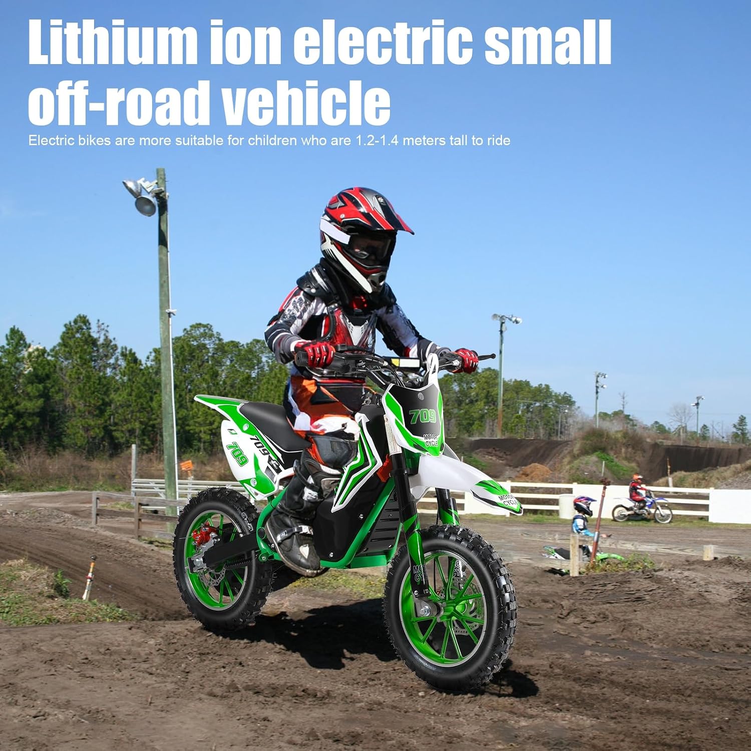 Kids Electric Motorcycle,36V 350W Kids Electric Dirt Bike with 10 Inch Tires, 25KM/H Electric Mini Bike,Support 150 pounds, 6-14 Years,Easter Gift