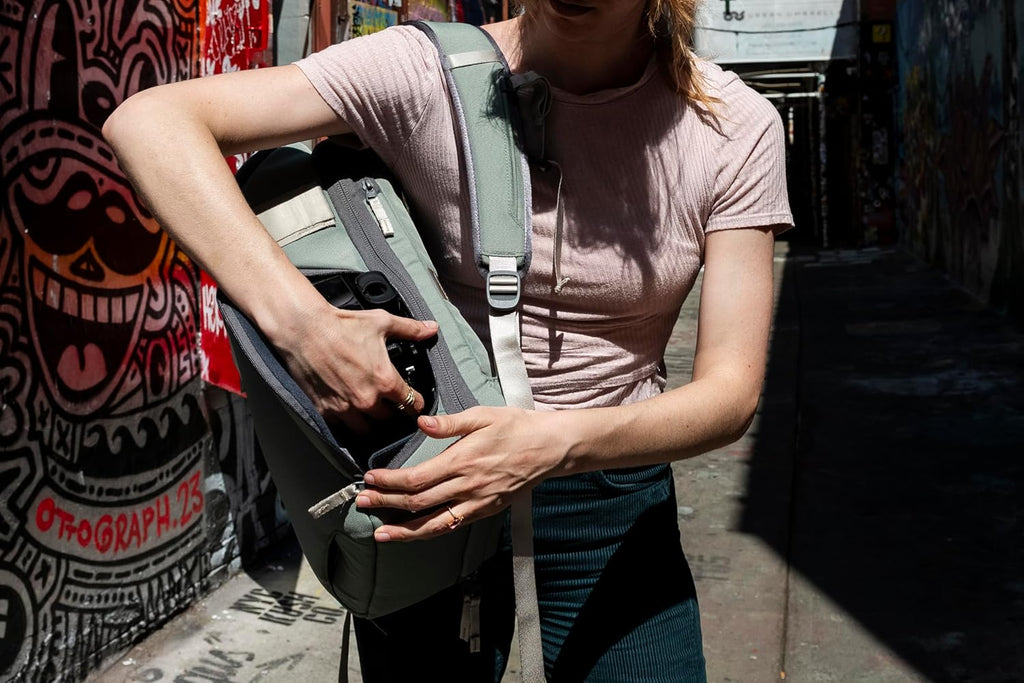 NOMATIC Luma Camera Pack 18L - Camera Backpack Designed by Peter McKinnon - Camera Bag for Photographers (Sage)