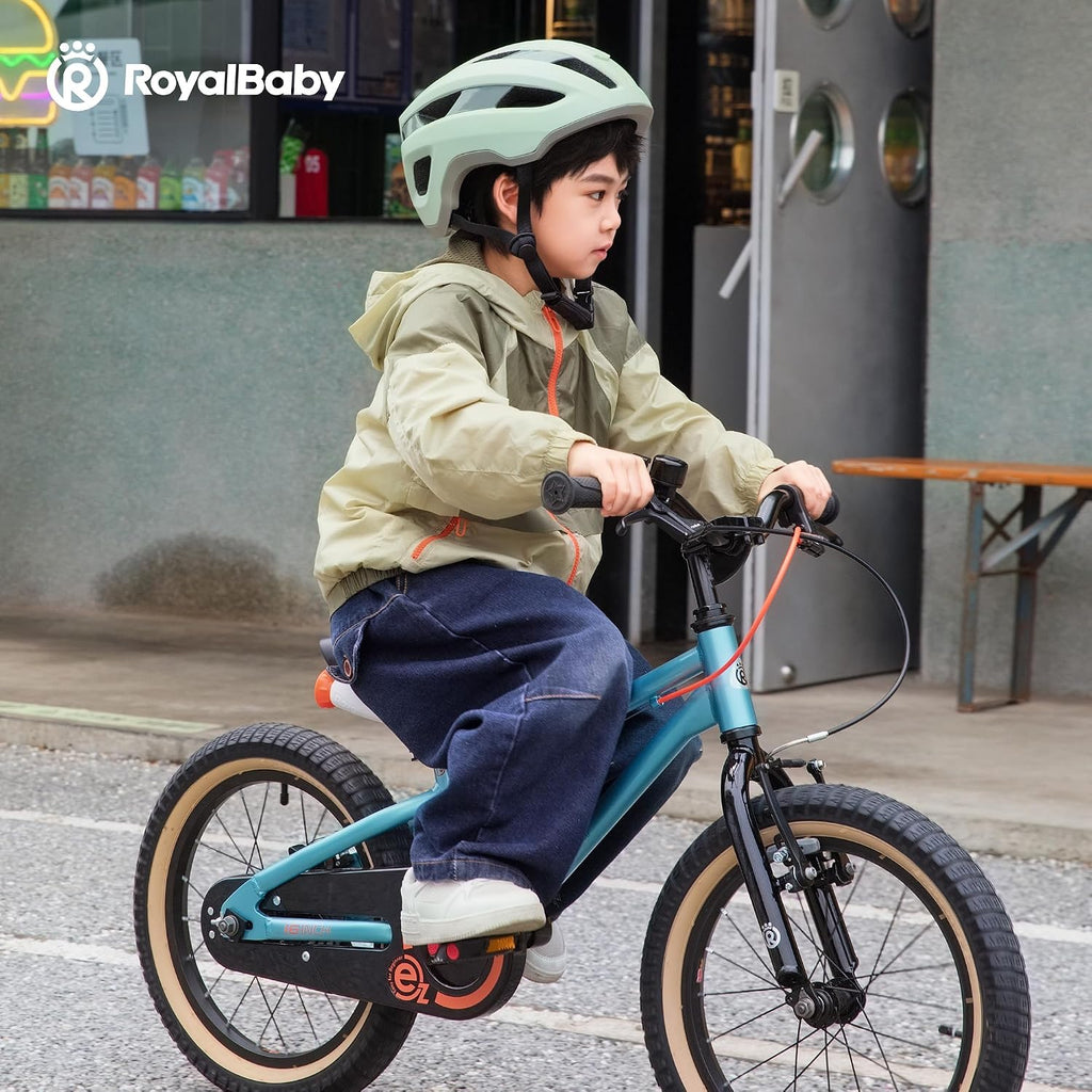 RoyalBaby EZ Kids Bike, Lightweight Aluminum 2-in-1 Balance to Pedal Bike for Beginners Easy Learn Biking, Boys Girls