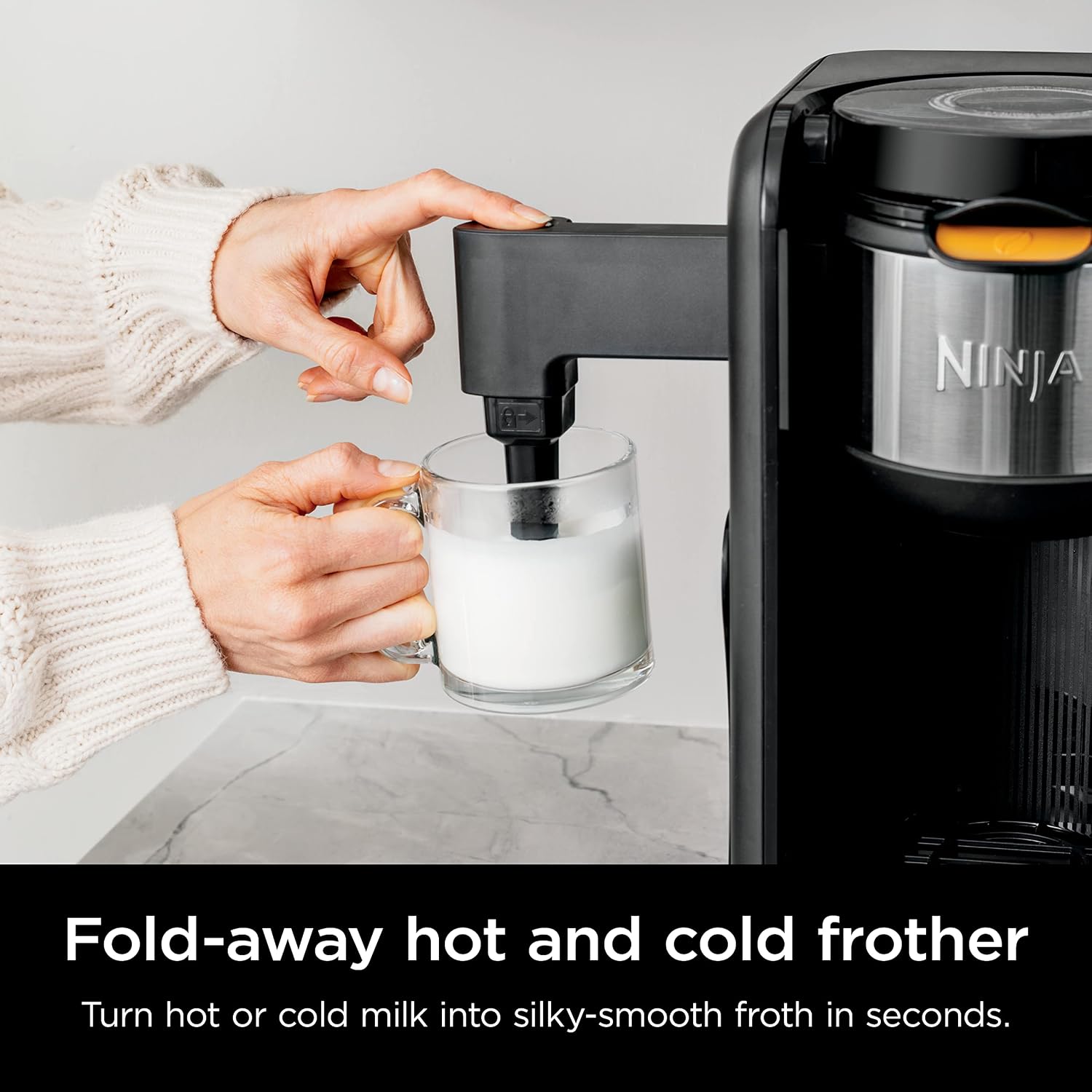 Shark Ninja CP307 Hot and Cold Brewed System W/Thermal Carafe Coffee Maker, Black