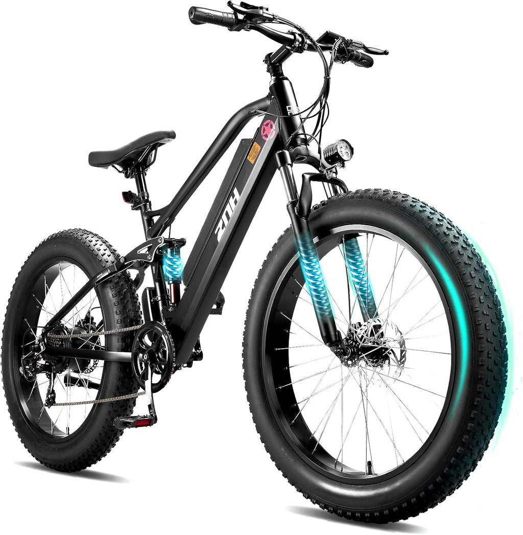 ZNH Electric Bike for Adults, 1000W Peak Motor 28MPH Mountain Ebike, 48V 13Ah Removable Battery Up to 65 Miles, 26' Electric Bicycle with 21-Speed Gear & Front Suspension, UL 2849 Certified