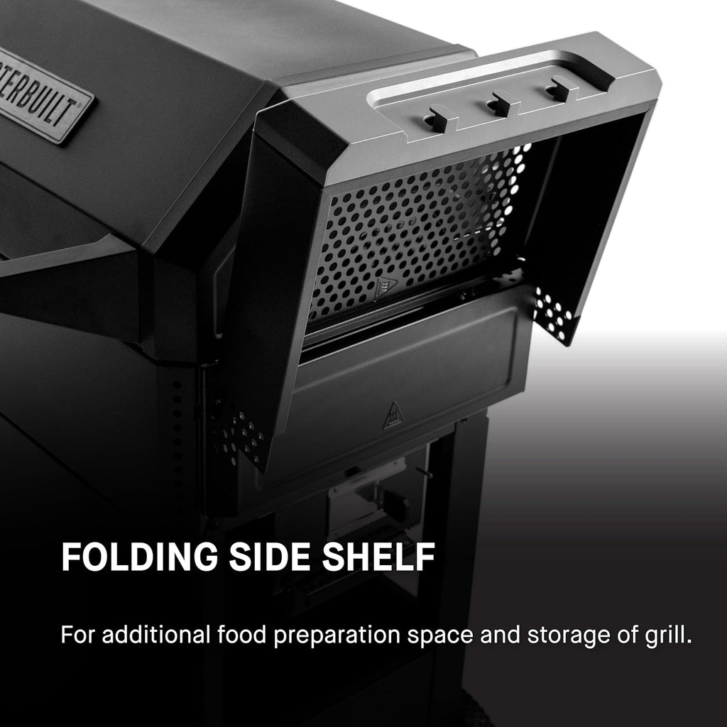 Masterbuilt AutoIgnite 545 Digital Charcoal Grill and Smoker Combo for Easy Grilling, Digital Control, App, Sear Plate, Mini Hopper and 545 BBQ Cooking Square In. in Black