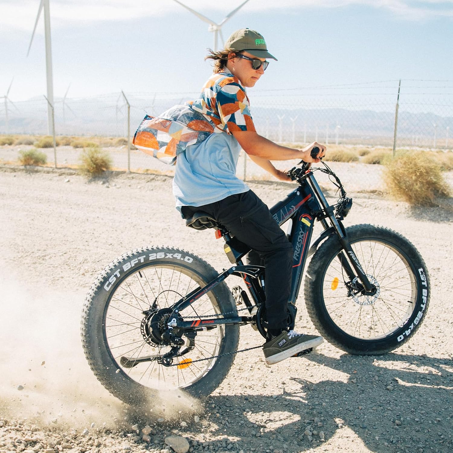 FREESKY 2026 Alaska Pro Dual Battery 48V 45AH 200 Miles 40MPH Electric Bike for Adult, 4000W High-Torque Motor Long Range Fat Tire Ebike, 26' Full Suspension Mountain E Bike, UL 2849 Certified by TÜV