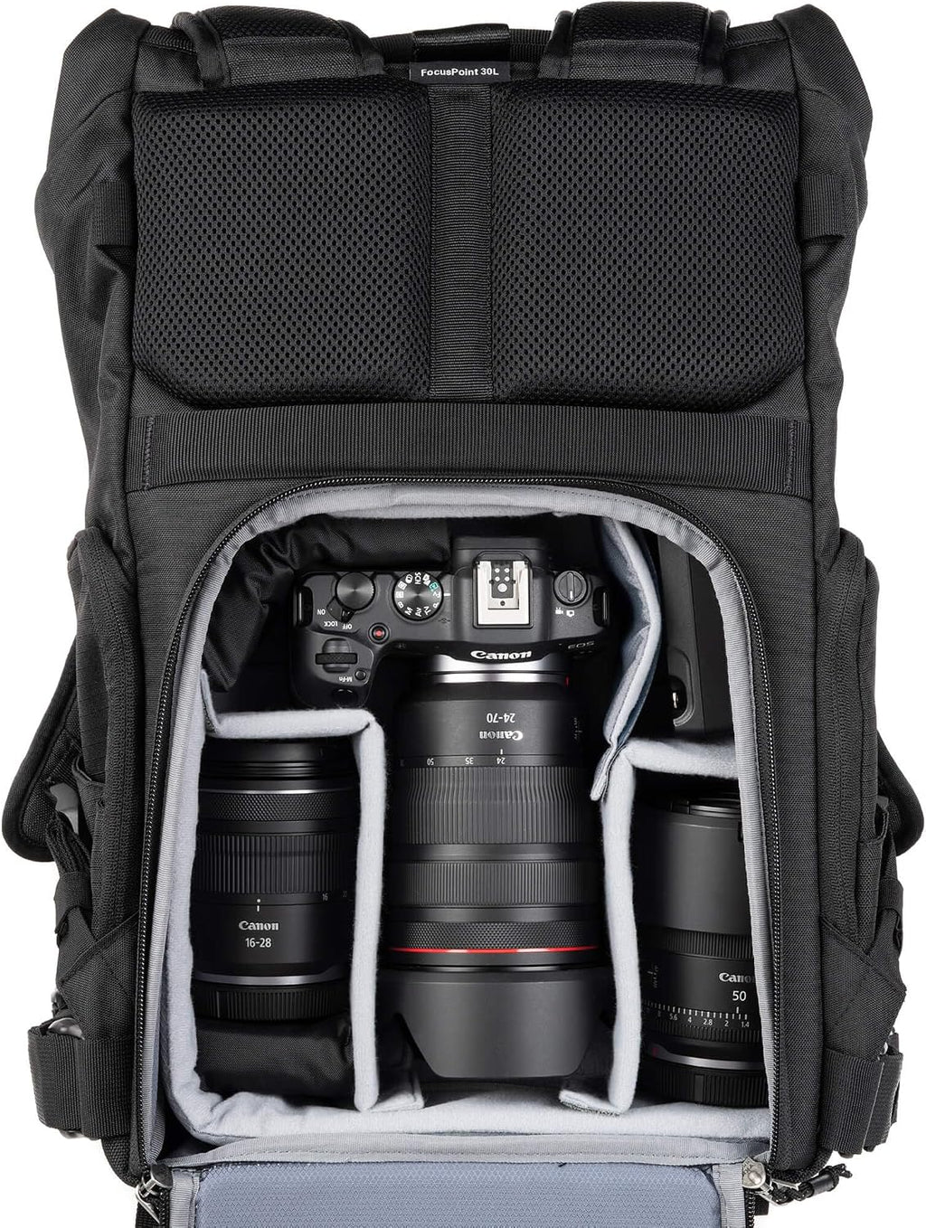 Think Tank FocusPoint 30L RollTop Camera Backpack - Urban Rust: Expandable Travel & Camera Backpack with Laptop Sleeve, Quick Side and Back Access, Rain Cover – Versatile Photography & Travel Bag