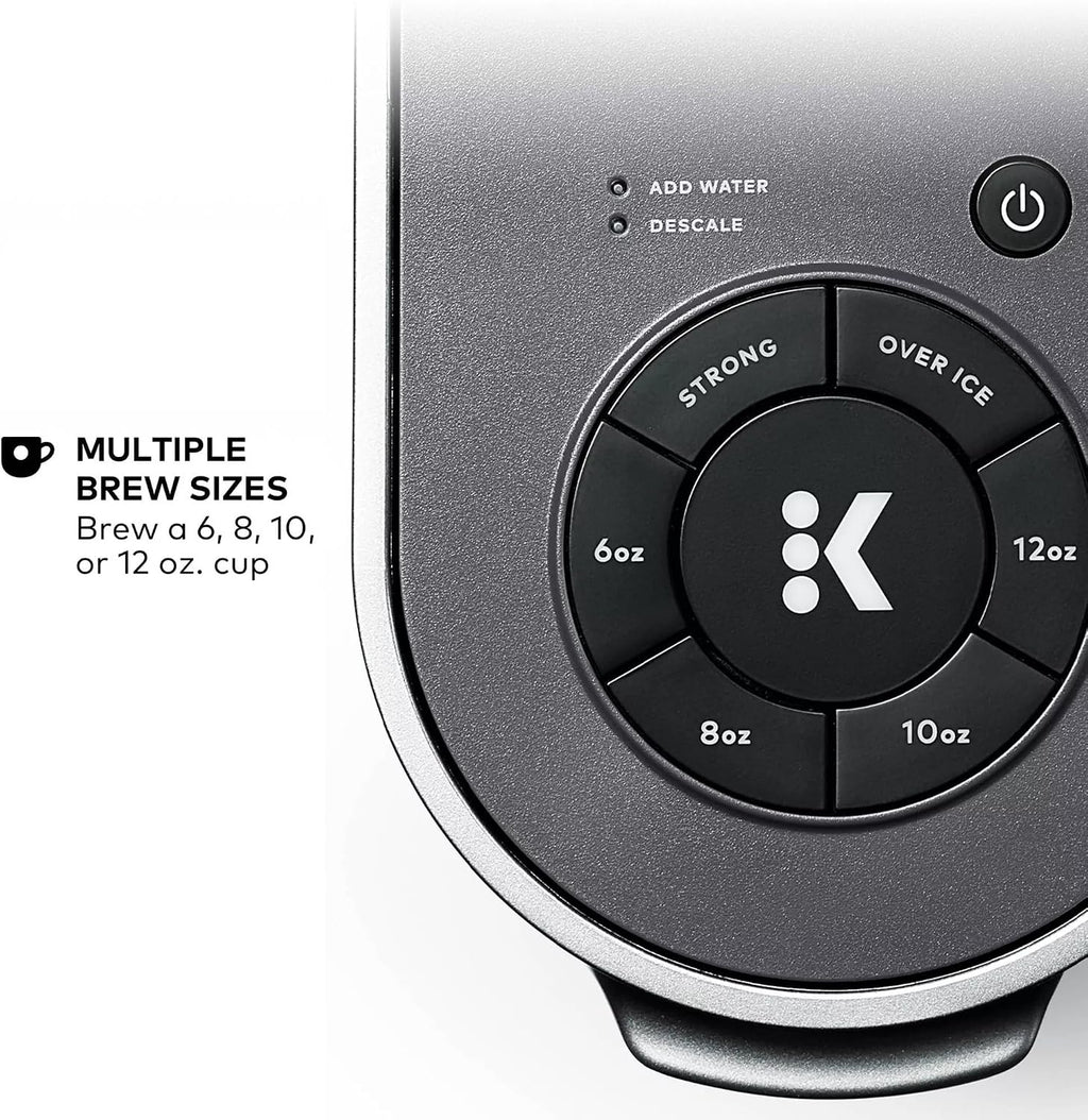 Keurig K-Supreme Single Serve K-Cup Pod Coffee Maker, MultiStream Technology, 4 Brew Sizes, 66oz Dual-Position Removable Reservoir, Gray (Renewed)