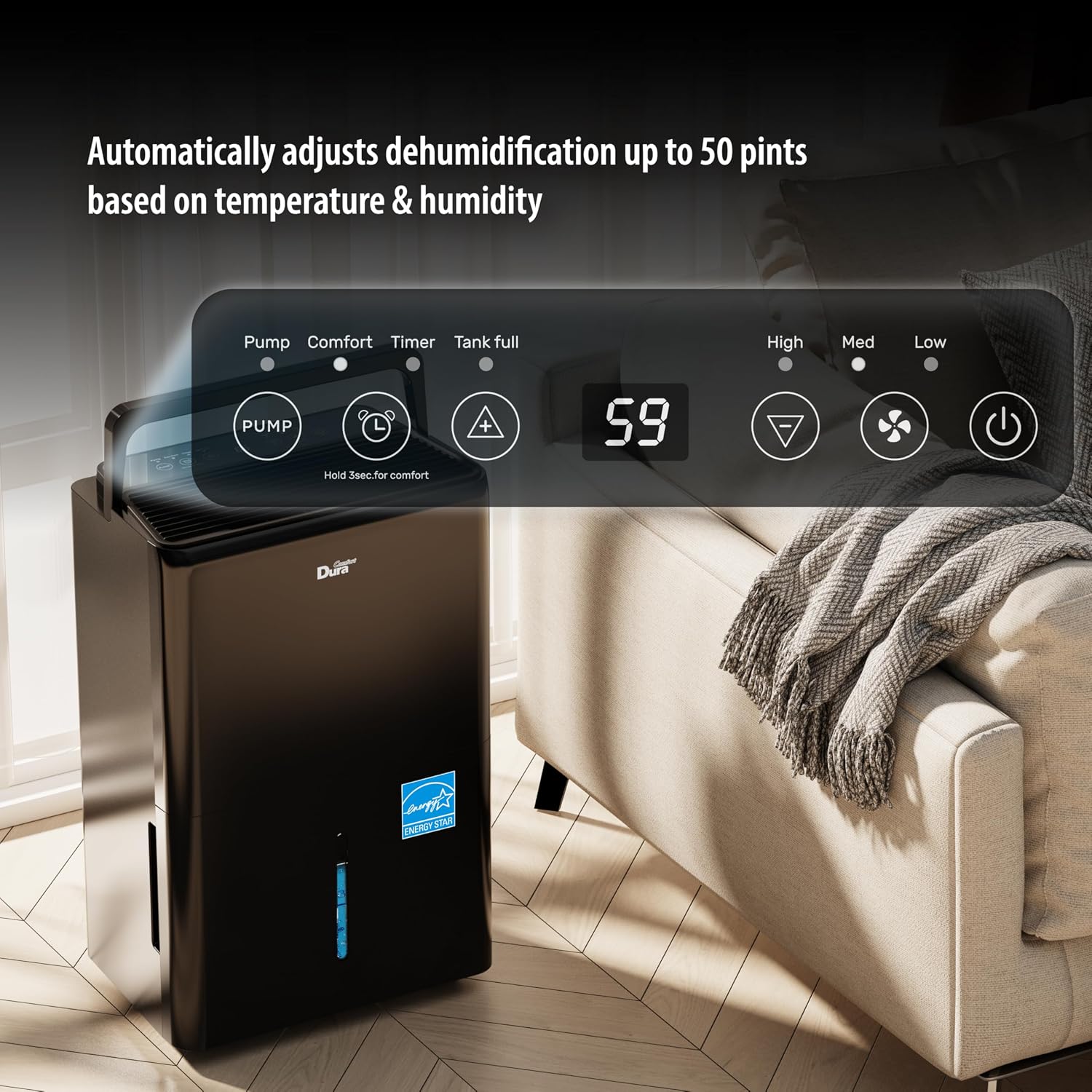 dehumidifier (Black, with pump no wifi)